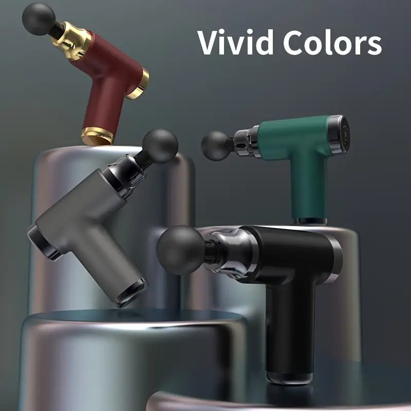 1pc Portable Mini Massage Gun - Deep Tissue Muscle Massager (Black) - SaveHub