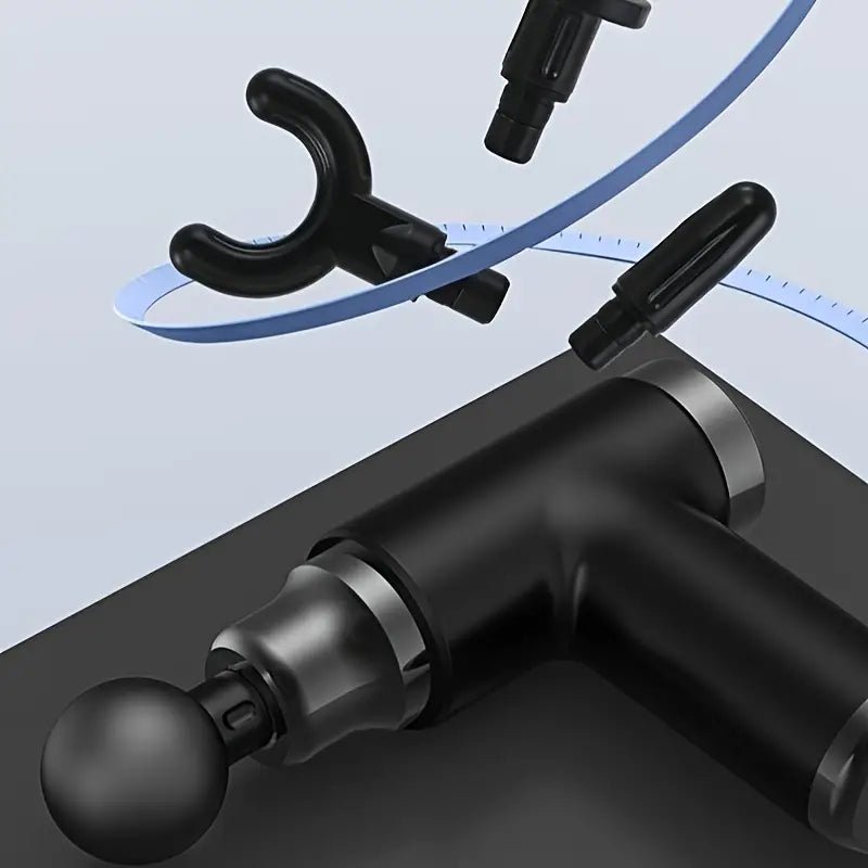 1pc Portable Mini Massage Gun - Deep Tissue Muscle Massager (Black) - SaveHub