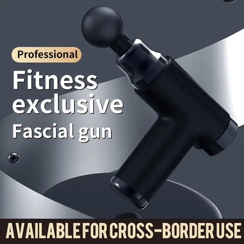 1pc Portable Mini Massage Gun - Deep Tissue Muscle Massager (Black) - SaveHub