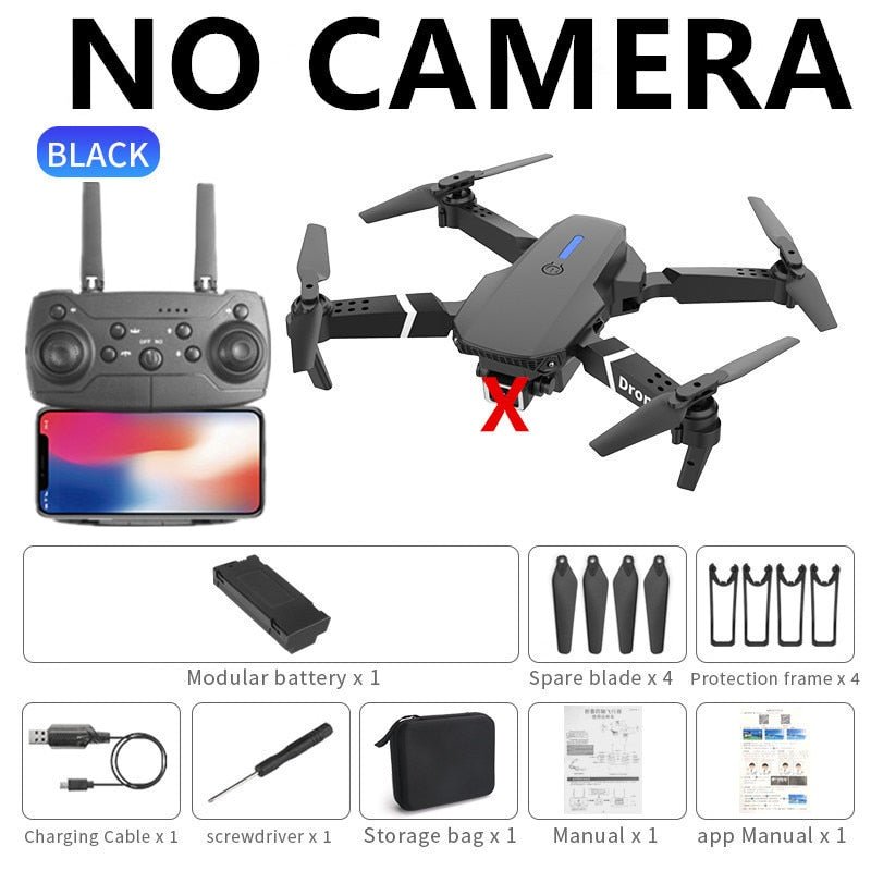 2021 NEW Drone 4k profession HD Wide Angle Camera 1080P WiFi fpv Drone Dual Camera Height Keep Drones Camera Helicopter Toys - SaveHub