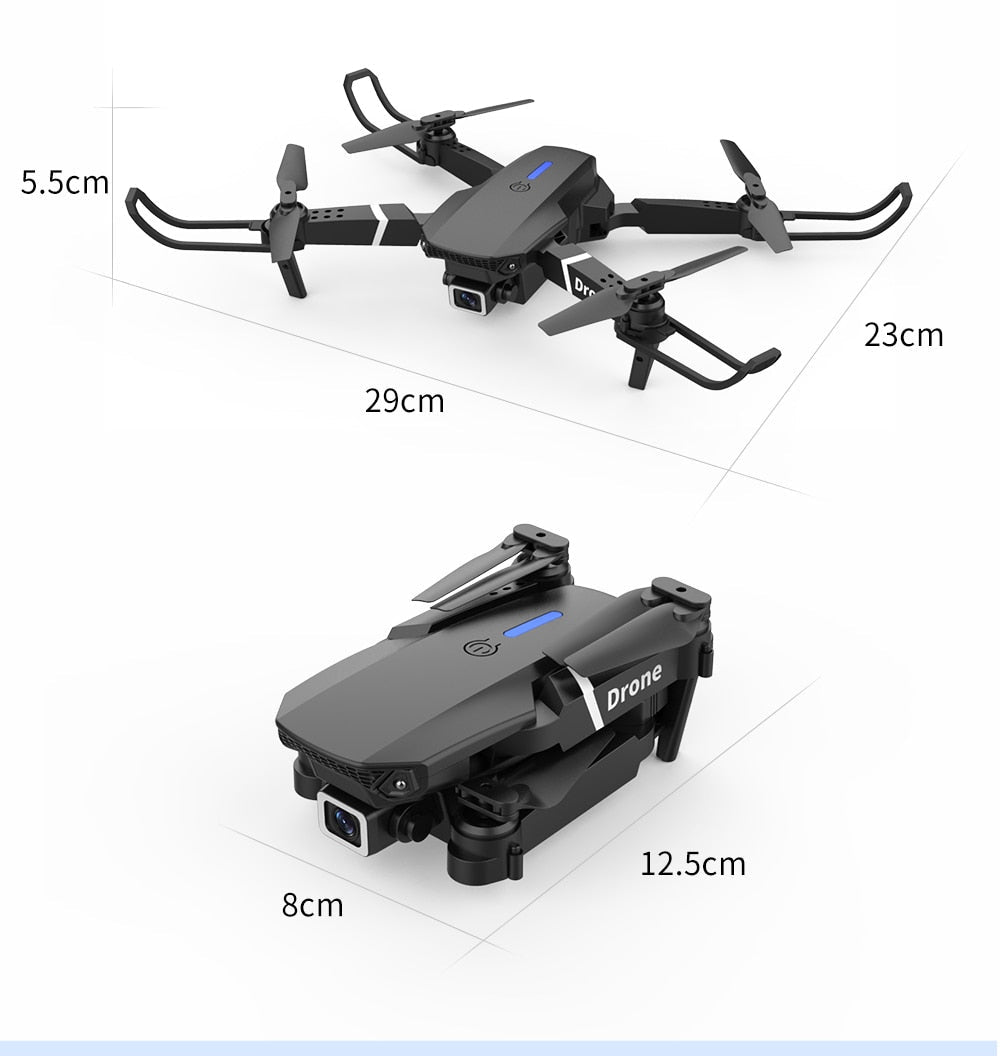 2021 NEW Drone 4k profession HD Wide Angle Camera 1080P WiFi fpv Drone Dual Camera Height Keep Drones Camera Helicopter Toys - SaveHub
