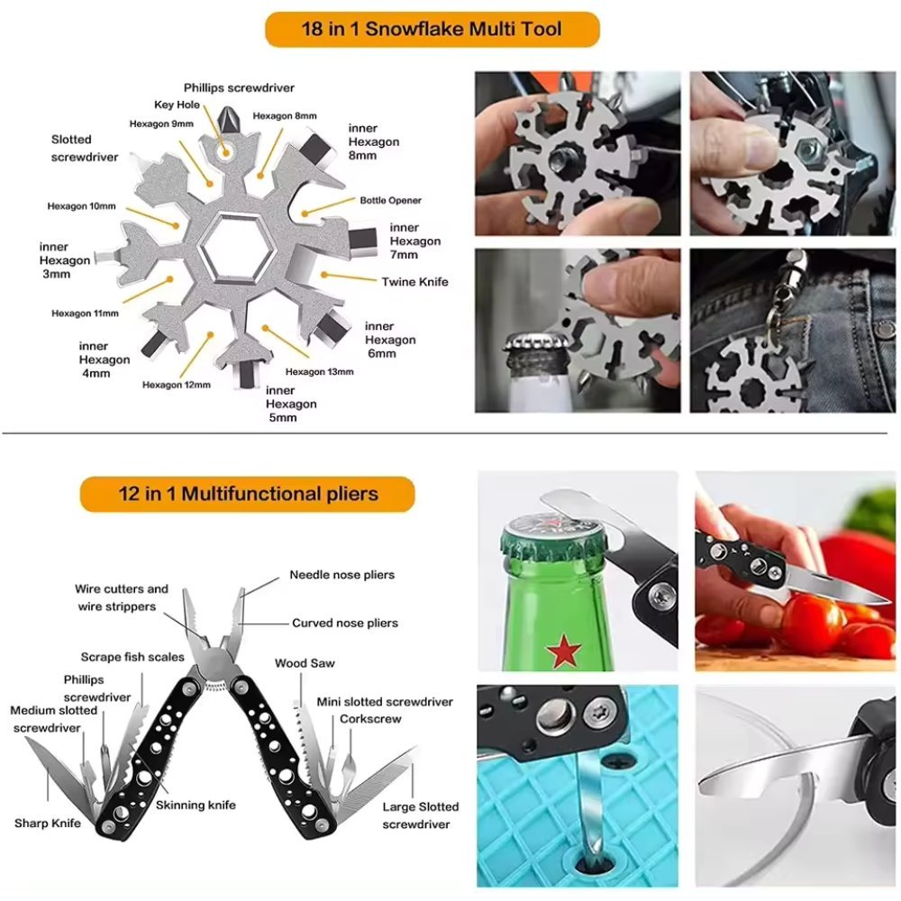 31 Pieces in 1 Bag Survival Gear and Equipment - SaveHub