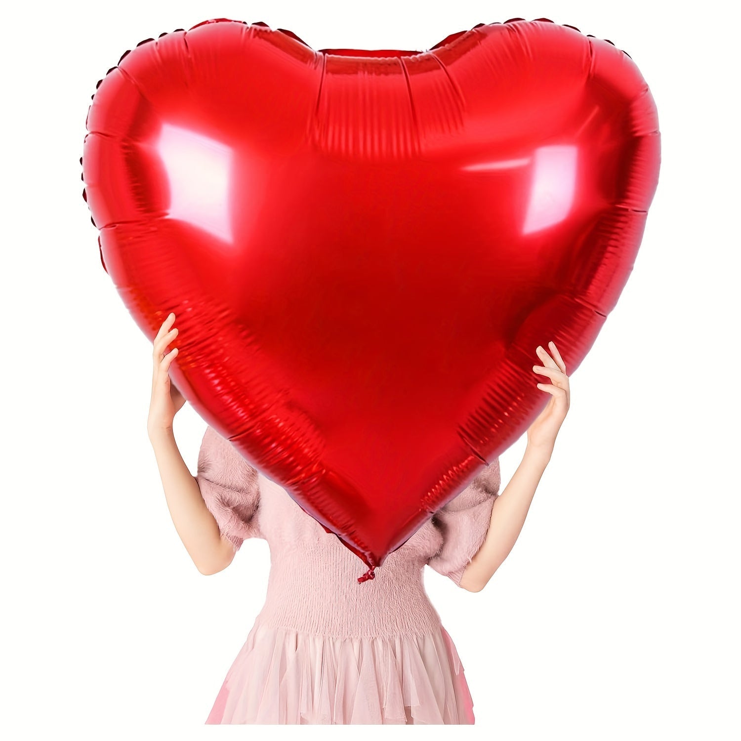 4pcs Large Red Heart Balloons Valentine's Decor - SaveHub