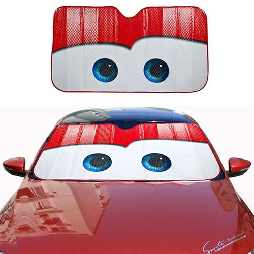 6 Colors Eyes Heated Windshield Sunshade Car Window Windscreen Cover Sun Shade Auto Sun Visor Car - covers Car Solar Protection - SaveHub