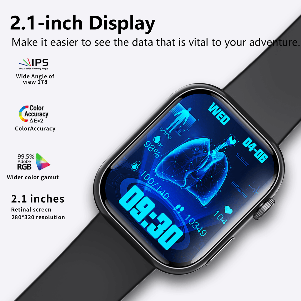 Best ECG Smart Watch of 2025 With Blood Pressure Monitor+Blood Glucose Monitoring - SaveHub