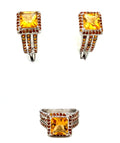 Citrine Jewellery Set in .925 Sterling Silver - KSS 6382 - SaveHub