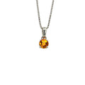 Citrine Pendant in .925 Sterling Silver - KSP 33265 - SaveHub
