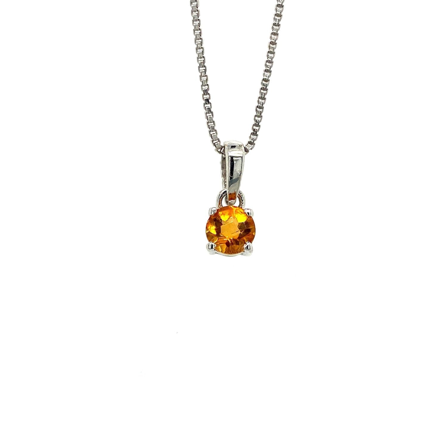 Citrine Pendant in .925 Sterling Silver - KSP 33265 - SaveHub
