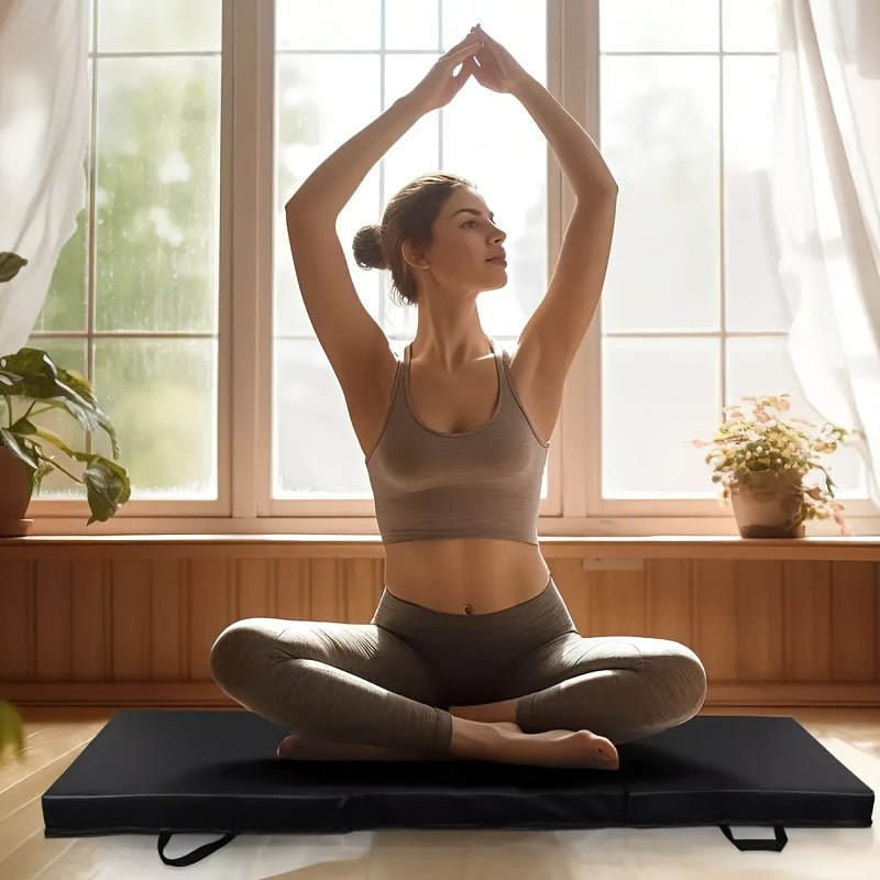 Folding Gym PU Foam Pad Exercise Mat - SaveHub