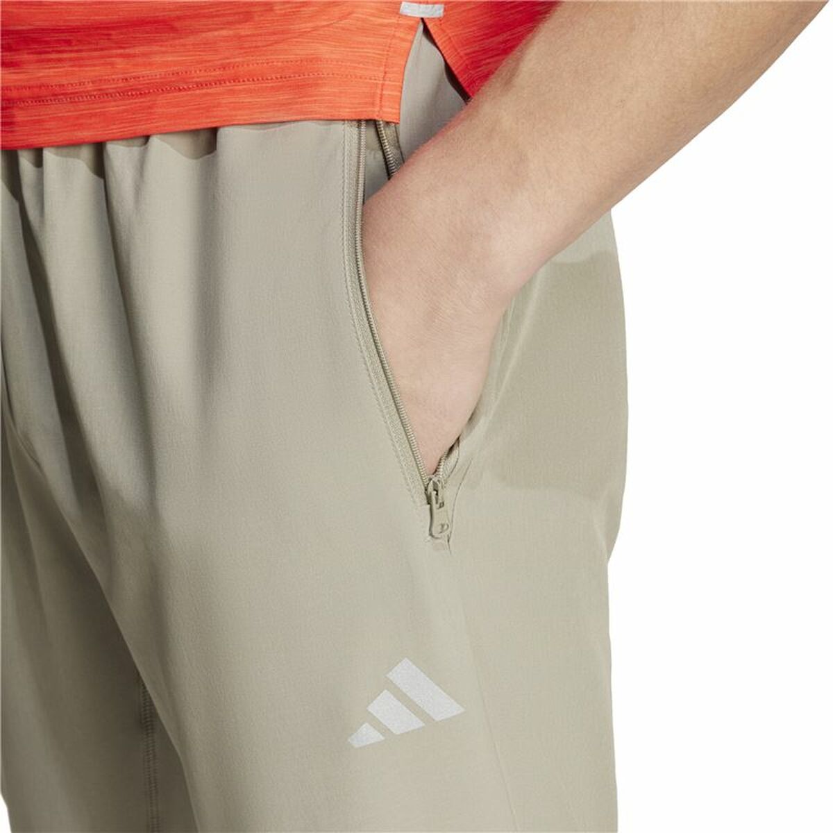Long Sports Trousers Adidas Gym+ 3S Grey Men - SaveHub