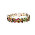 Multi Tourmaline Bracelet in .925 Sterling Silver - KSD 43833 - SaveHub