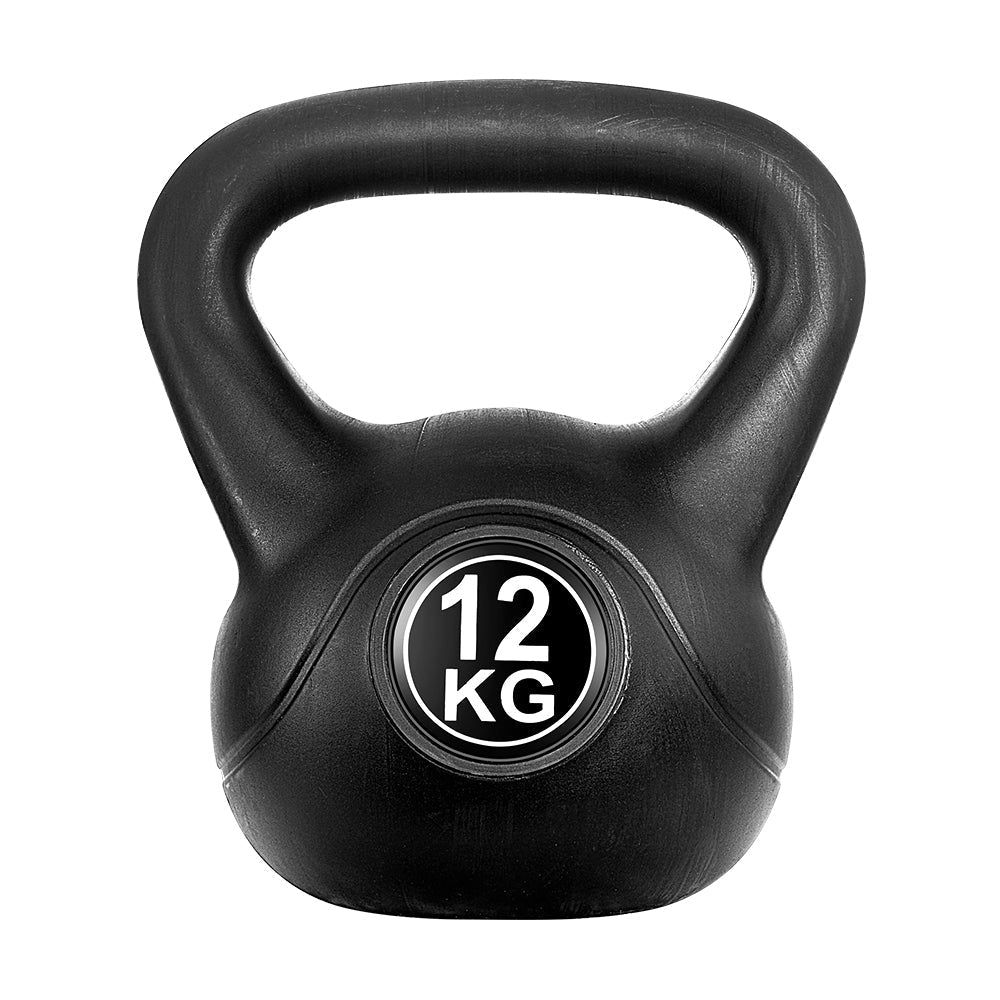 NNEDSZ 12kg Kettlebell Set Weight Lifting Bench Dumbbells Kettle Bell Gym Home - SaveHub