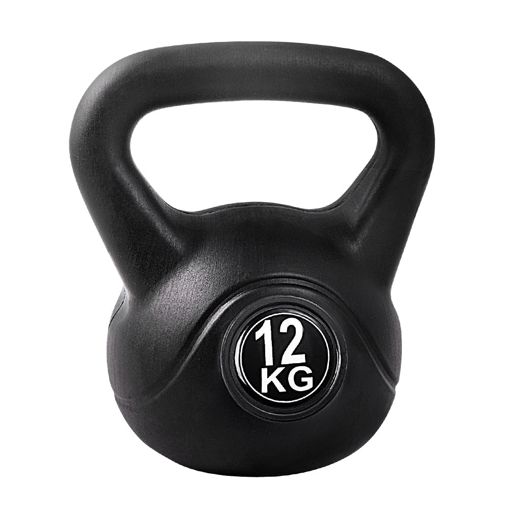 NNEDSZ 12kg Kettlebell Set Weight Lifting Bench Dumbbells Kettle Bell Gym Home - SaveHub