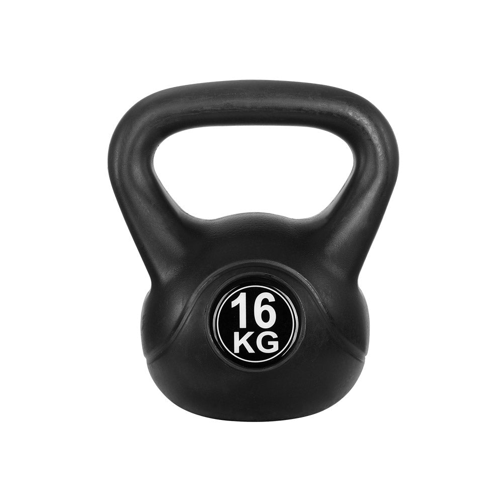 NNEDSZ 16kg Kettlebell Set Weight Lifting Bench Dumbbells Kettle Bell Gym Home - SaveHub