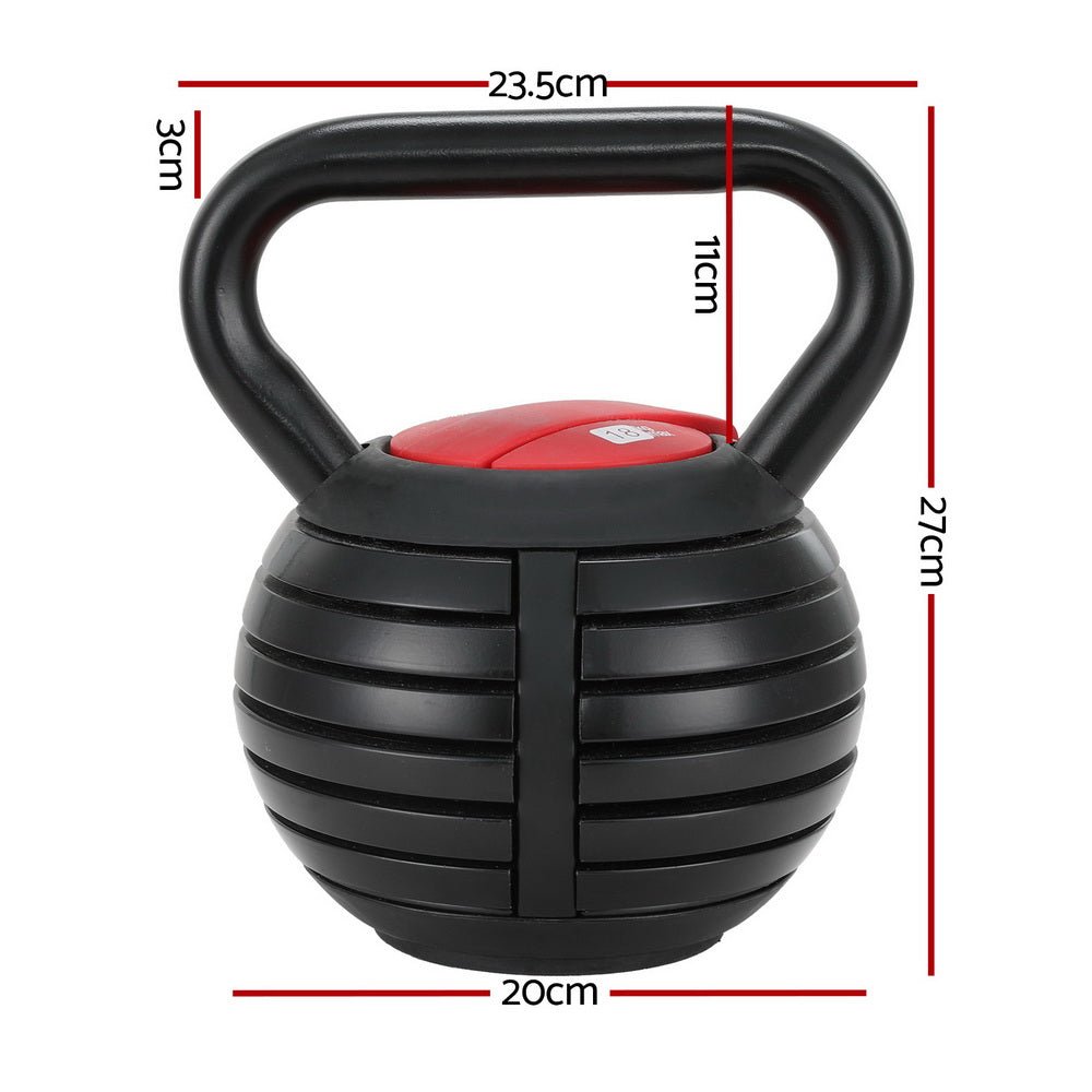 NNEDSZ 18kg Adjustable Kettlebell Set Portable Kettle Bell Weight Dumbbells 10lbs 40lbs - SaveHub