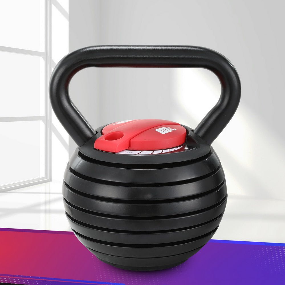 NNEDSZ 18kg Adjustable Kettlebell Set Portable Kettle Bell Weight Dumbbells 10lbs 40lbs - SaveHub