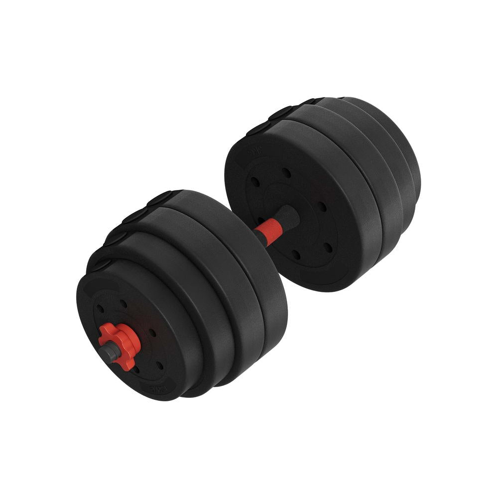 NNEDSZ 40kg Adjustable Dumbbells Set Kettle Bell Weight Plates Barbells Gym - SaveHub