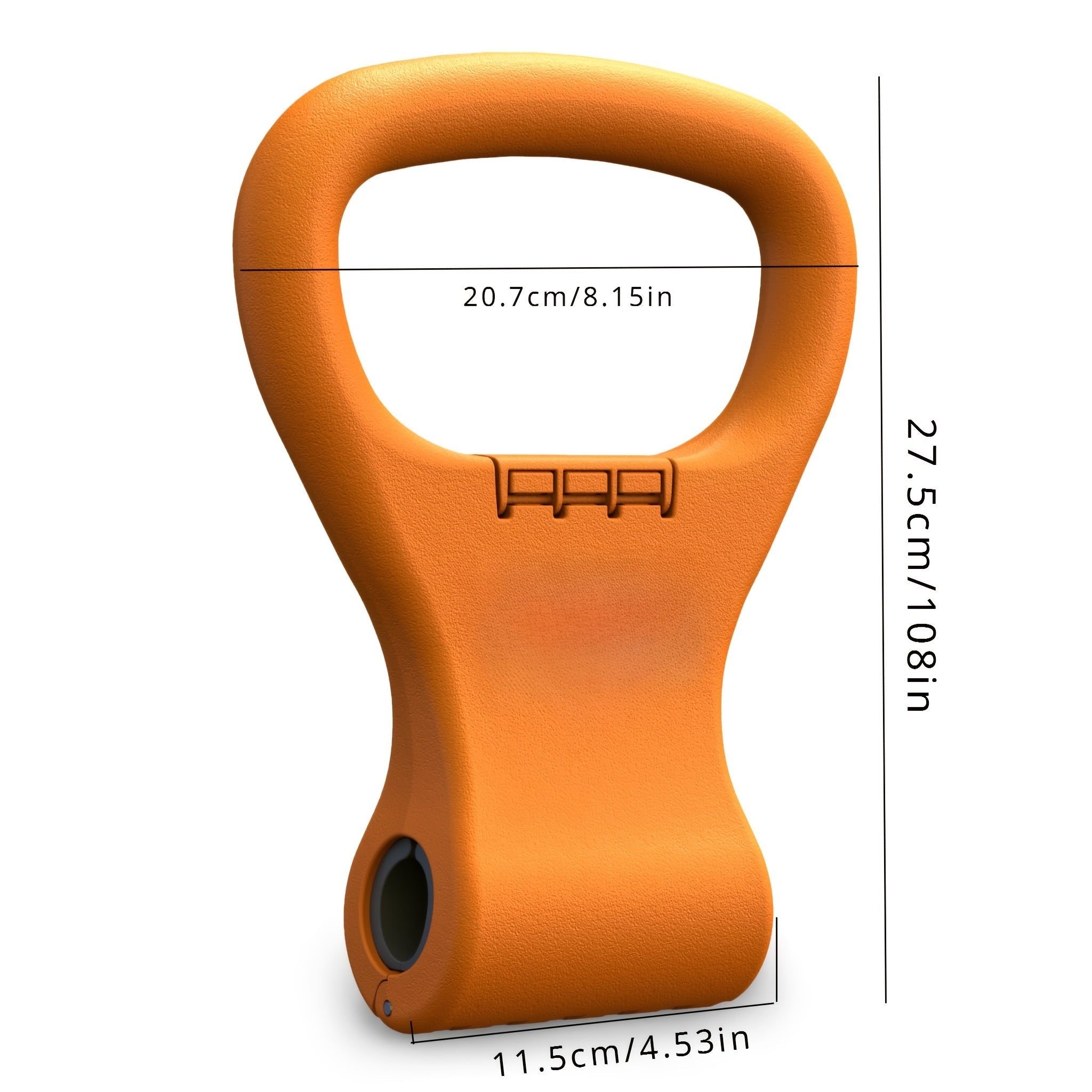 NNETM 1pc Fitness Adjustable Kettlebell Grip - Portable Weightlifting Handle(Orange) - SaveHub